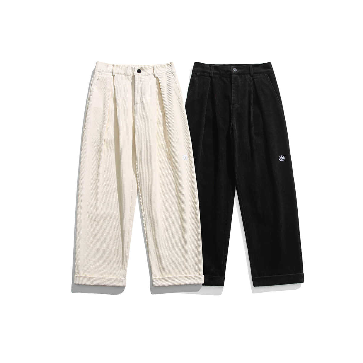 新版型复古直筒灯芯绒裤子