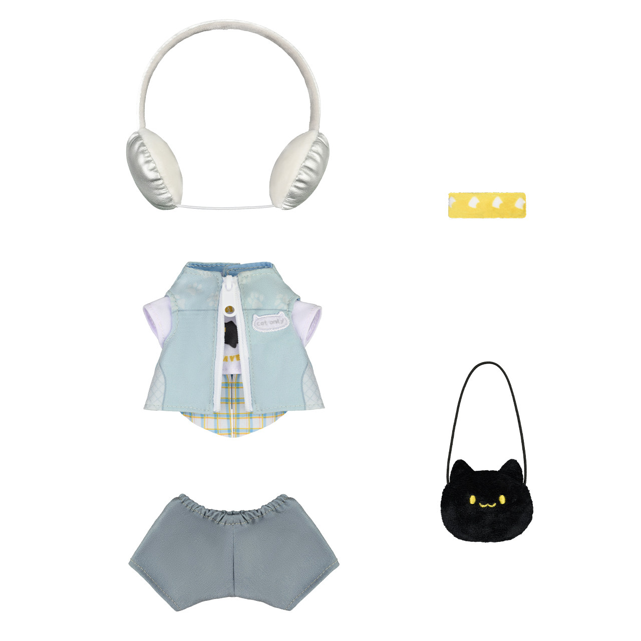 thumbnail for [Pre-sale] Ming Tide Drifter Movable Plush Doll Clothes Echo of the Heart Series Kuro Game