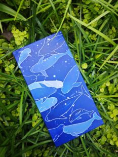 原创江豚主题盖章本风琴页文具文创礼品