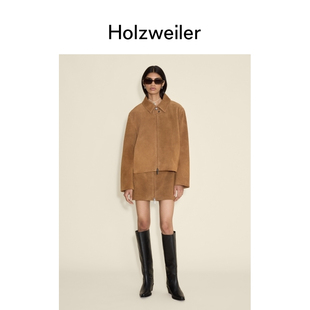 Holzweiler女士24秋冬新款 发售 Cia皮革夹克 新品