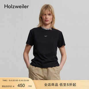 Holzweiler女士宽松百搭Oslo城市系列休闲T恤