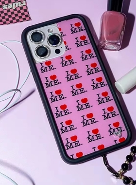 Wildflow手机壳我爱自己I Heart Me适用iPhone/17/16ProMax苹果15/14Plus防摔硬壳小众艺术明星同款WF保护套