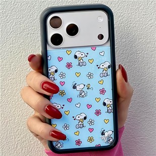 高版本WildFlow联名Snoopy手机壳适用苹果iPhone17/16/15/14ProMax全包防摔保护套wf史努比华强北可爱卡通壳