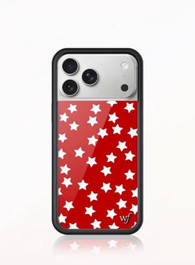 Wildflow红色星星手机壳适用苹果iPhone17ProMax/16/15/14/硬壳全包保护套硅胶防摔欧美个性时尚wf华强北