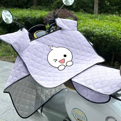 电动车挡风被夏季新款防水防晒罩小型电瓶车四季通用遮阳防风薄款