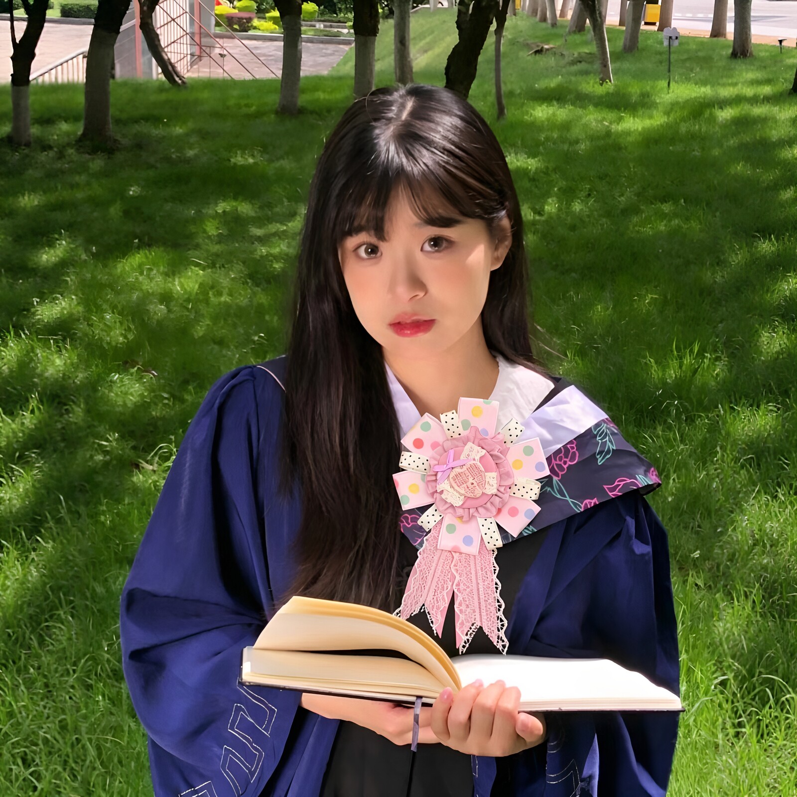 成品限定!毕业胸花女生学士服花边丝带小配饰氛围拍照出片小神器