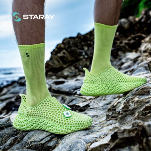 溯溪户外静音沙滩防滑运动解压鞋 亲子洞洞鞋 3D打印鞋 星世线Cells