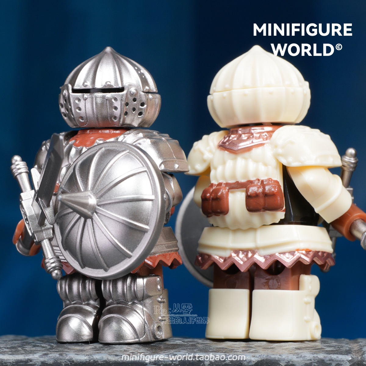 黑暗之魂洋葱骑士中古武士兵中世纪游戏第三方积木人仔拼装玩具