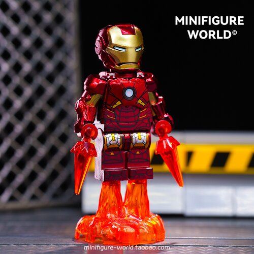 钢铁侠MK7战争机器复仇者联盟漫威超英第三方拼装积木人仔玩具