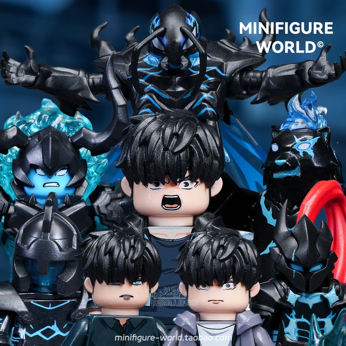 动漫我独自升级程肖宇暗影君王贝尔艾恩耶格利特日漫积木人仔玩具