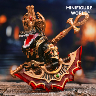 古埃及神邸鳄鱼神索贝克死神阿努比斯太阳神第三方积木人仔玩具