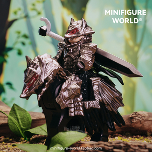 剑风传奇格斯狂战士坐骑磁吸武器动漫中古积木人仔拼装男孩玩具