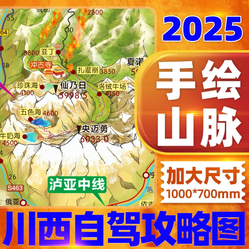 2025年川西自驾攻略图