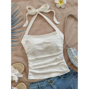 Cami Sexy Top American 欧美性感系带吊带小背心上衣女European