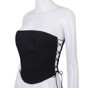 both straps 抹胸两侧绑带胸衣 sides corsets Strapless with