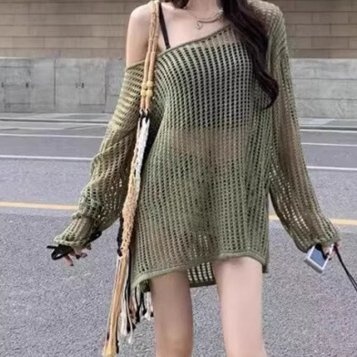 镂空性感宽松休闲上衣