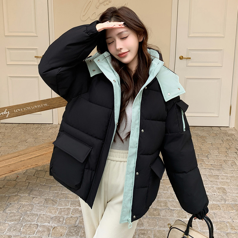 2025新款韩版女士羽绒棉服冬季宽松棉衣短款棉袄加厚面包服外套