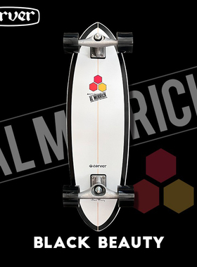 美国Carver浪人板「黑美人」CI联名款陆地冲浪板陆冲板cx桥32英寸
