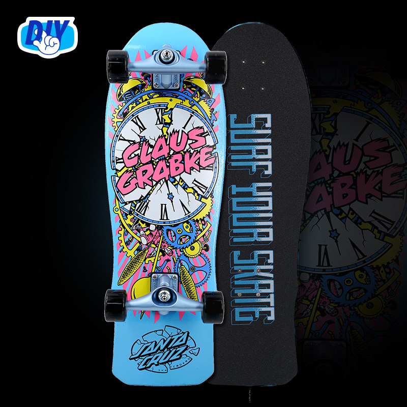 Carver陆地冲浪板「爆炸时钟」Santa Cruz板面 CX支架diy陆冲板,运动/瑜伽/健身/球迷用品,滑板,淘宝优惠券,粉丝福利购,淘宝优惠卷