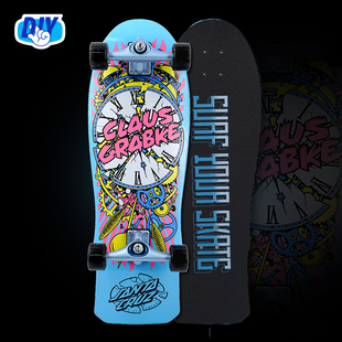 Carver陆地冲浪板「爆炸时钟」Santa CX支架diy陆冲板 Cruz板面