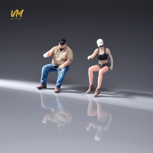 VM 1/64 货车司机系列 微缩场景模型搭配3D彩打树脂人偶