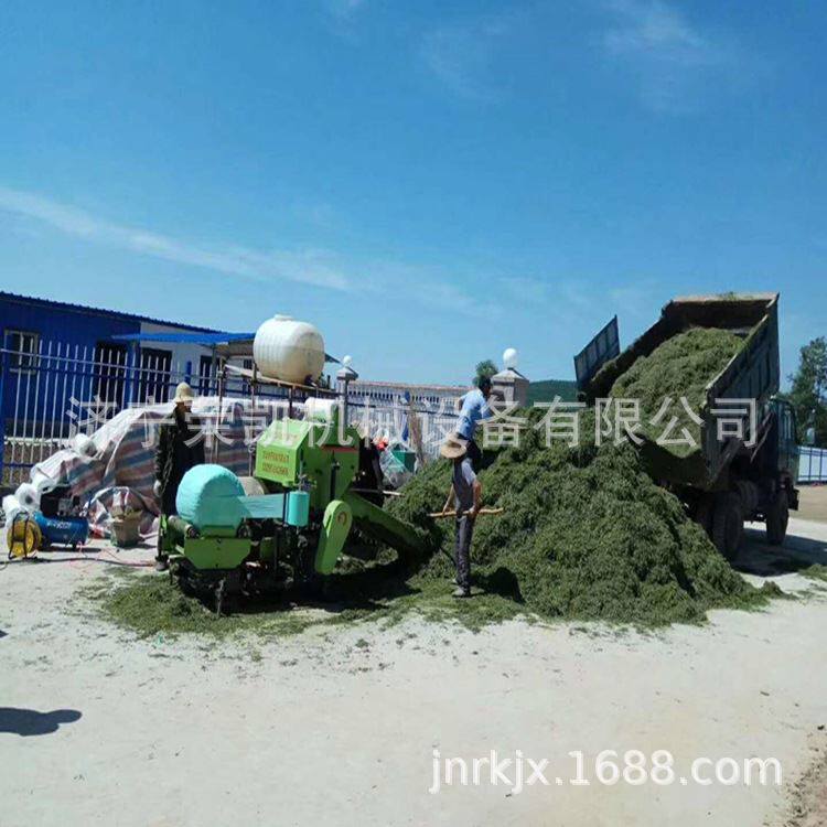 紫荆苜蓿草打捆机 网绳青贮打捆机价格 玉米裹包打捆机打捆包膜机