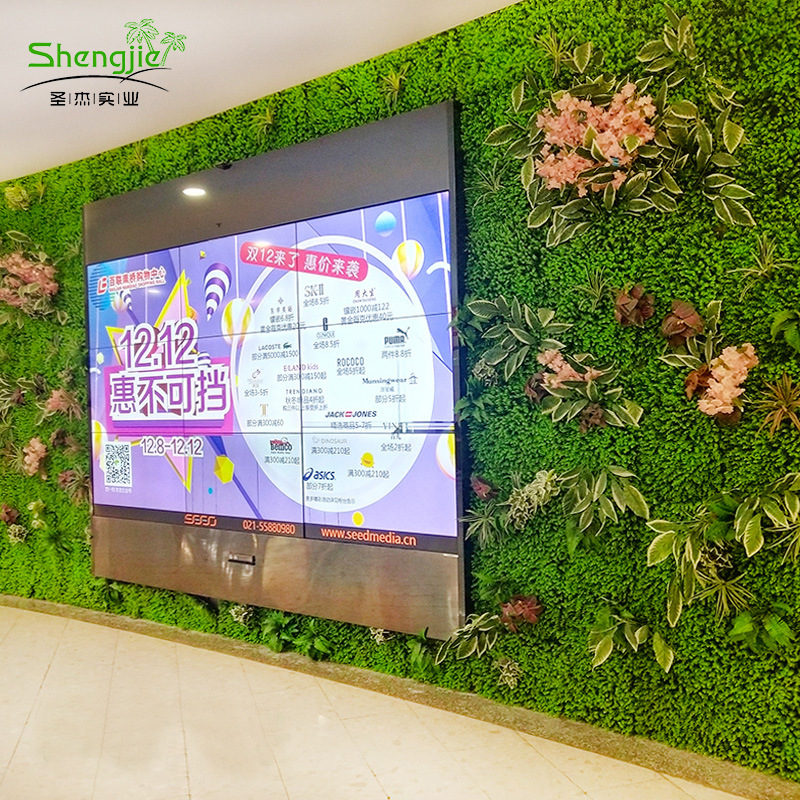 仿真植物墙酒店商场门头电招背景墙假植物绿化常绿仿真绿植配饰