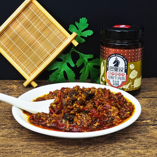 双椒牛肉酱210g瓶装佐餐拌面夹馍酱鲜椒酱特辣天然食材下饭调味酱
