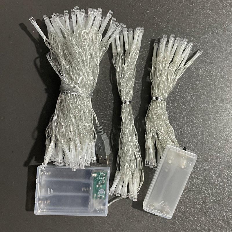 led闪灯串电池款灯串户外小彩灯节日婚庆装饰灯满天星圣诞灯串图片