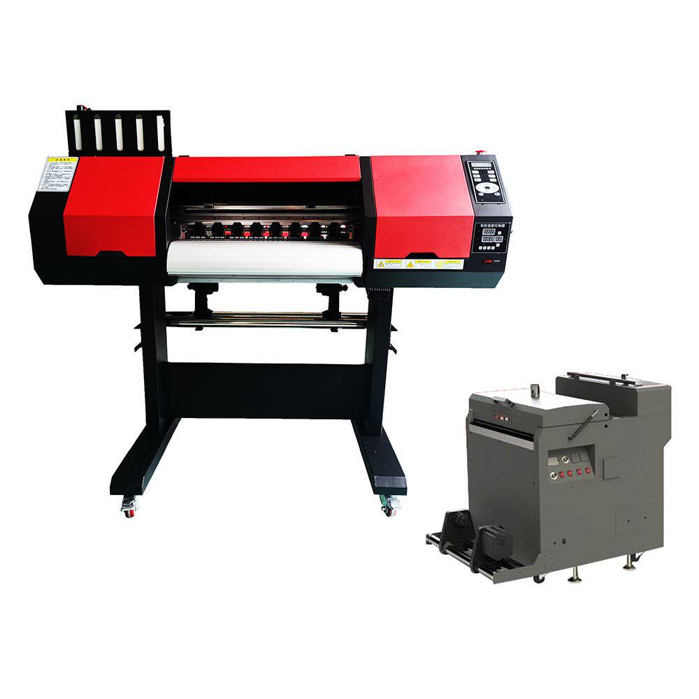 双喷头数码印花机柯式白墨烫画机膜打印机热转印全自动抖粉机