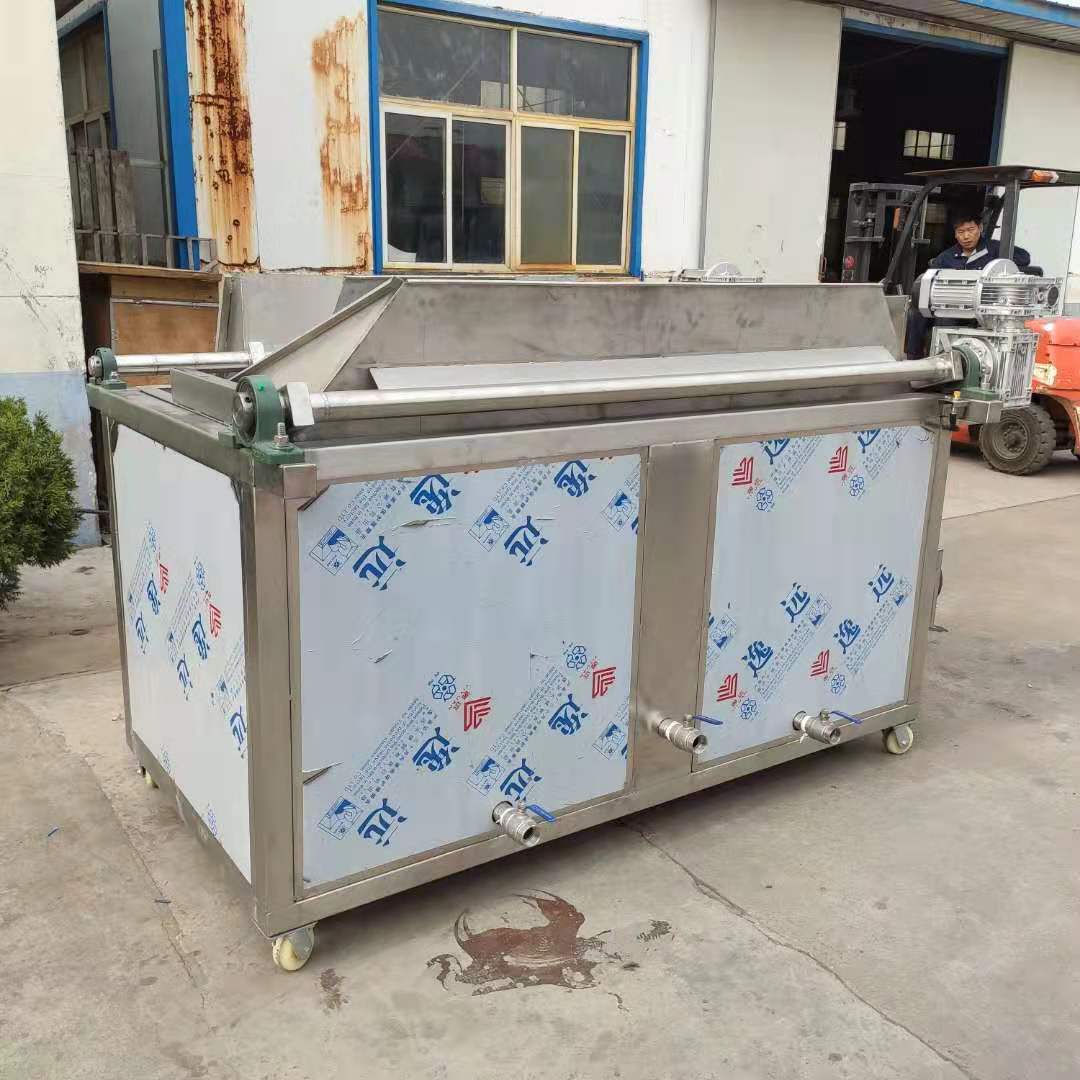 全自动核桃仁油炸机 自动翻锅出料麻花油炸锅 不锈钢肉块油炸机