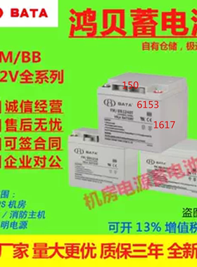 BATA鸿贝蓄电池FM/BB1218 FM/BB1224 12V7AH12A18AH24A33A65A100A