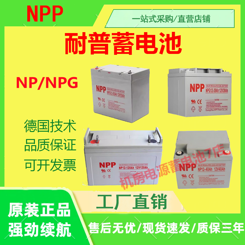 耐普蓄电池NP/NPG 12V17AH24A38A40A65A100A120A200A250A消防主机