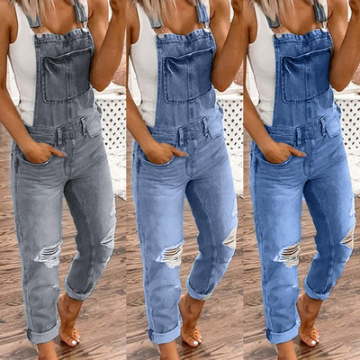 Denim Jumpsuit Women Oversized Bodysuit Dropshipping Rompers