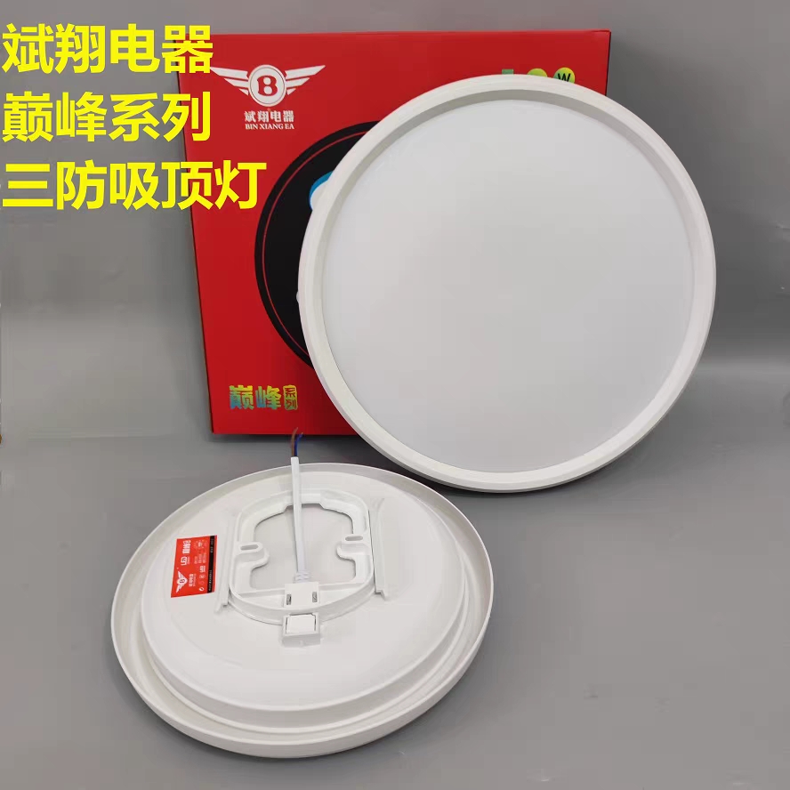 斌翔LED三防圆形吸顶灯防蚊虫