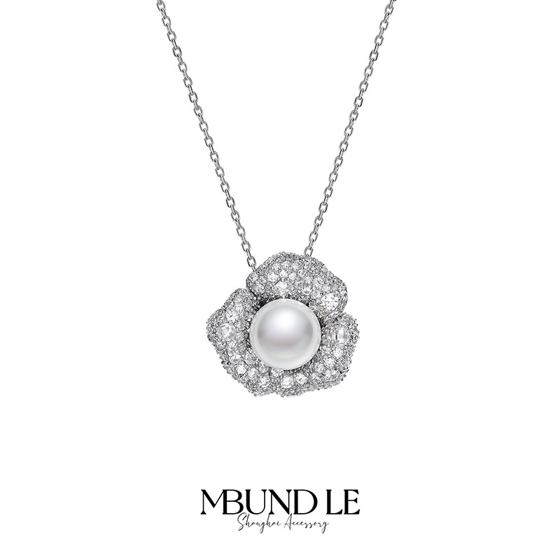 摩邦珠宝月光山茶-山茶花项链小众设计男女同款新款生日节日礼物,饰品/流行首饰/时尚饰品新,项链,淘宝优惠券,粉丝福利购,淘宝优惠卷