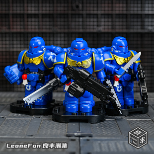 战锤40k星际战士极限战士老兵药剂师士官长第三方人仔积木玩具