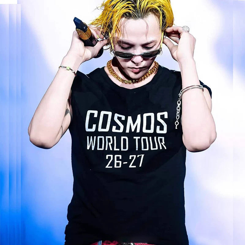 权志龙GD演唱会20周年同款短袖纯棉衣服COSMOS应援服周边T恤