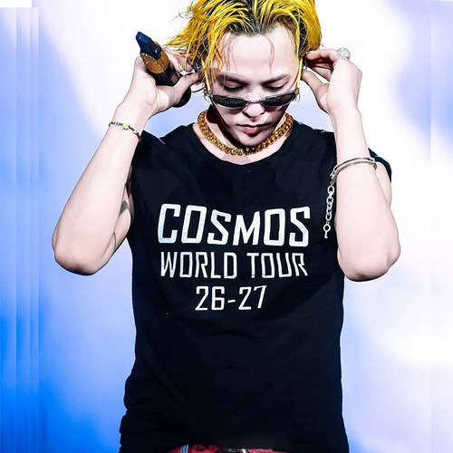 权志龙GD演唱会20周年同款短袖纯棉衣服COSMOS应援服周边T恤