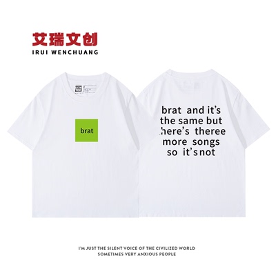 美式复古字母印花短袖T恤