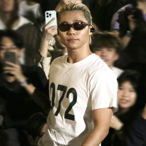 汤令山Gareth.T同款短袖T恤072数字复古休闲风纯棉宽松男女上衣服