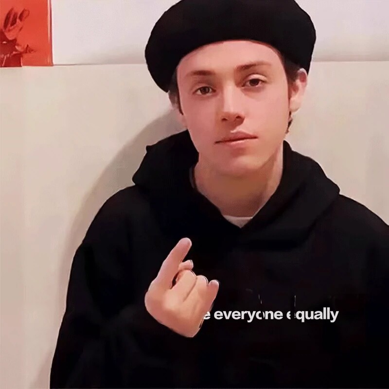 美剧无耻之徒卡尔 hate everyone equally同款连帽卫衣美式宽松秋