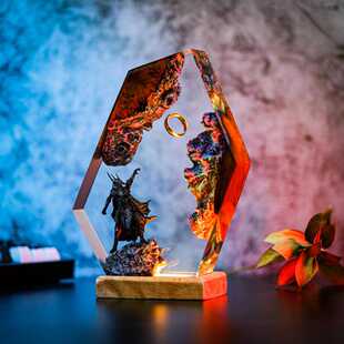 跨境Resin lamp gift树脂灯魔戒托尔金家居卧室树脂夜灯
