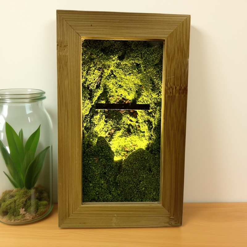 原创手工 山野林生态鸟居 USB充电小夜灯 工艺品玄关摆件装饰礼品