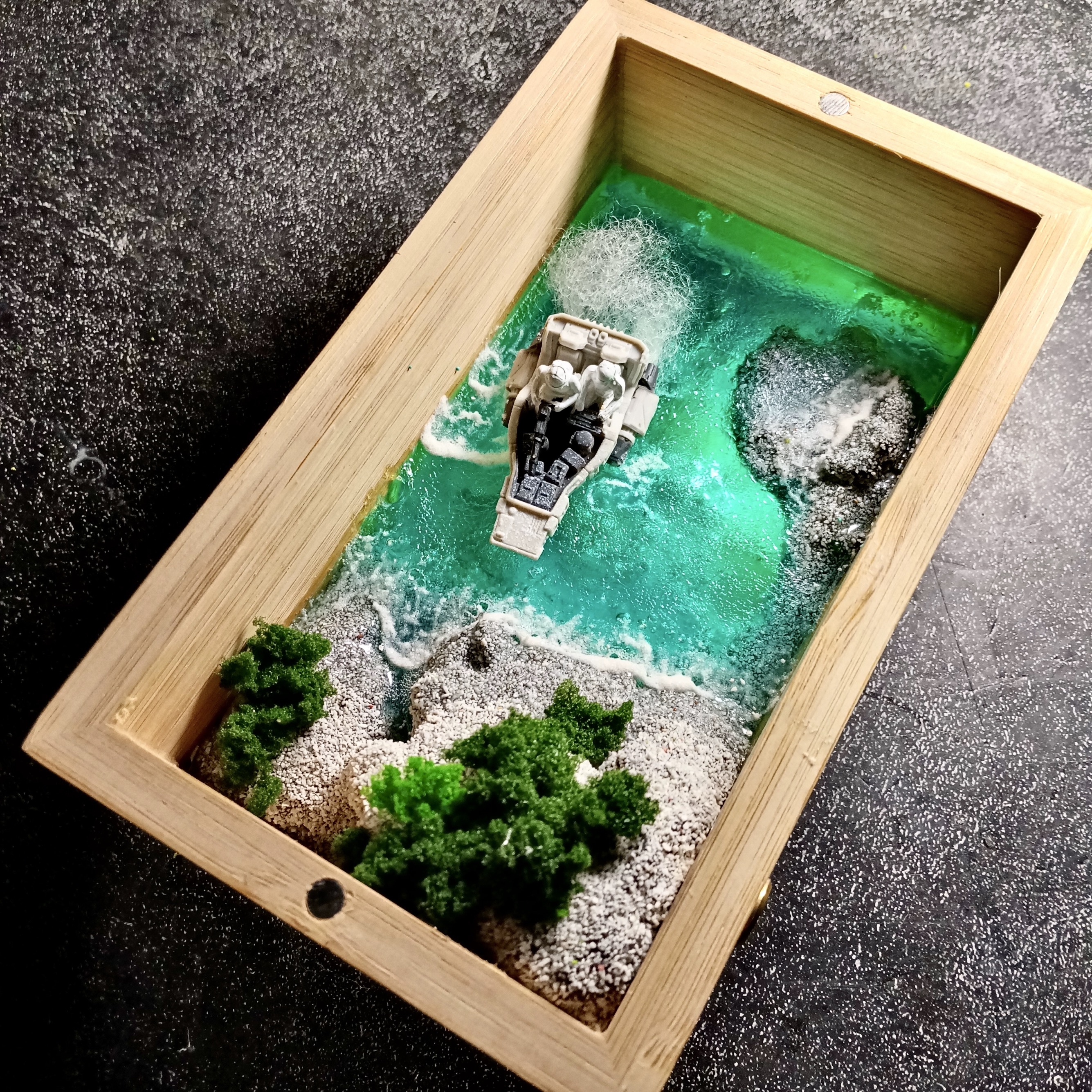 纯手工制作 星战风暴兵抢滩登陆 模型玩具 氛围灯