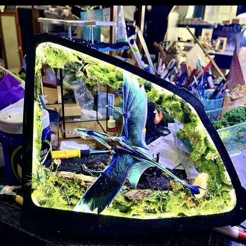 汽车三角窗装饰品发光氛围灯DIY