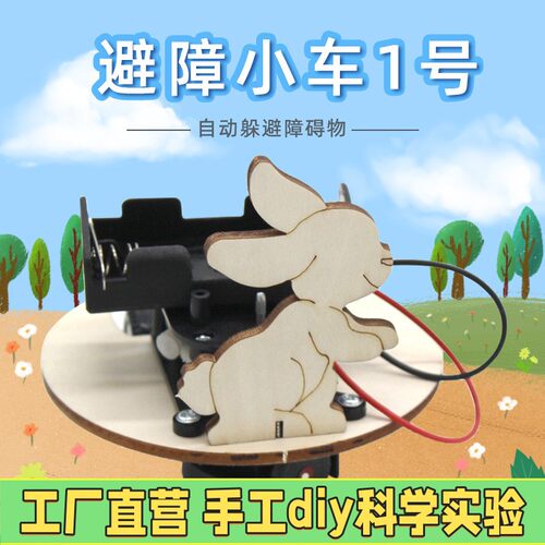 孔雀开屏科技小制作七彩光纤灯儿童DIY手工拼装科学实验发明教具