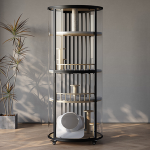 大型圆柱形猫别墅360全景三层可以移动猫咪房子猫舍猫屋实木猫笼