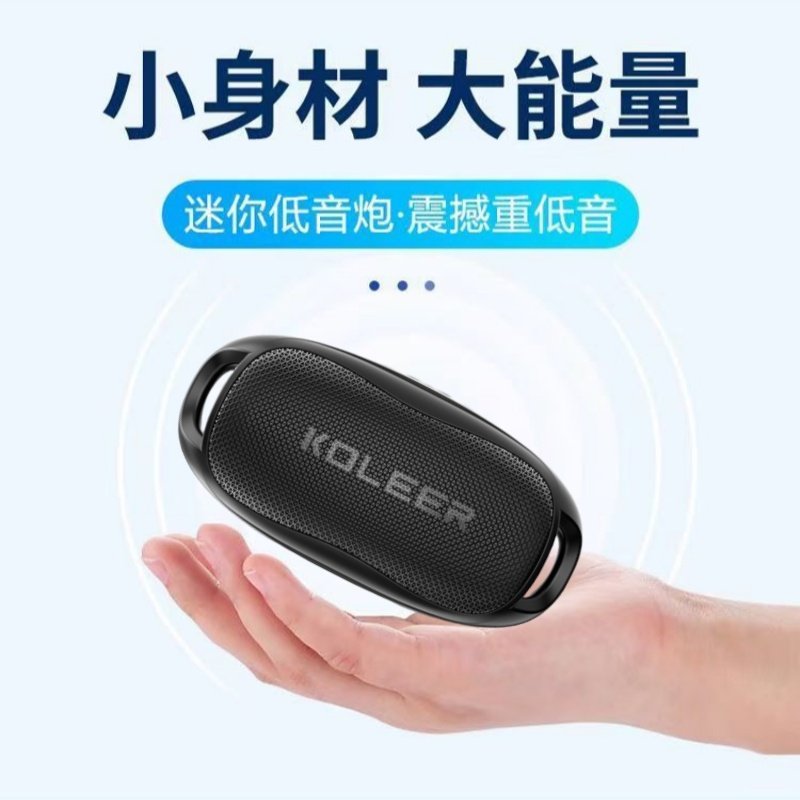 爆款新款便携式户外音响无线低音炮蓝牙音箱Type-c充电可插卡U盘