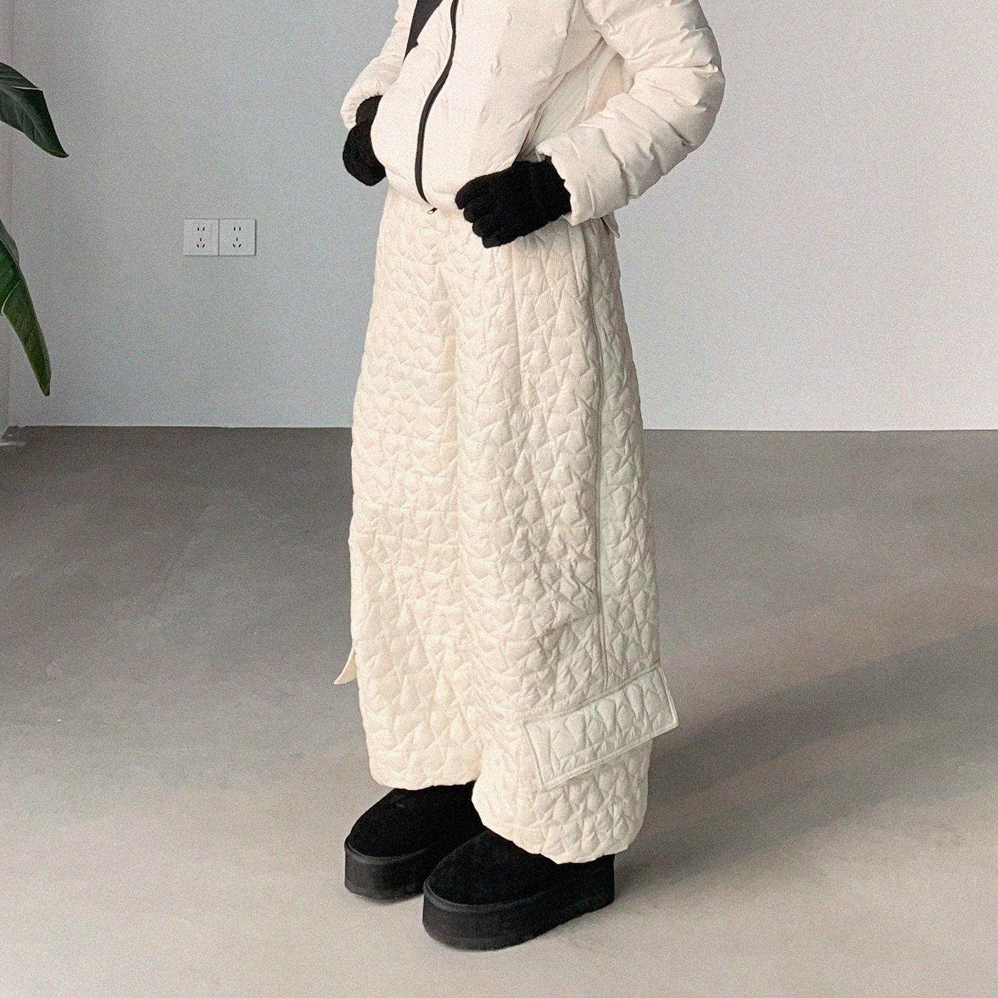 innomoood 星星绗棉大口袋长裤工装棉裤保暖抽绳阔腿裤休闲小众,女装/女士精品,休闲裤,淘宝优惠券,粉丝福利购,淘宝优惠卷